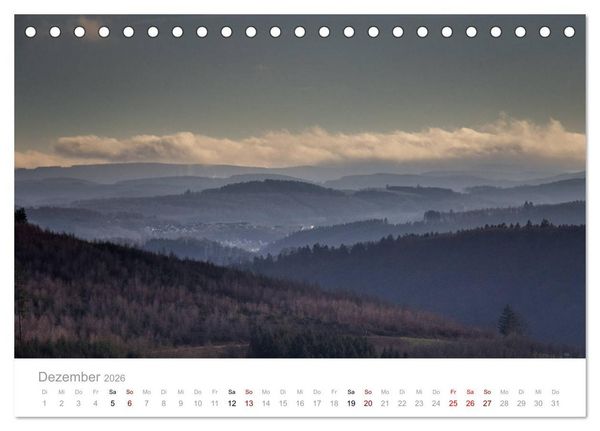 Produktbild: Sauerl&auml;nder Berge (Tischkalender 2026 DIN A5 quer), CALVENDO Monatskalender