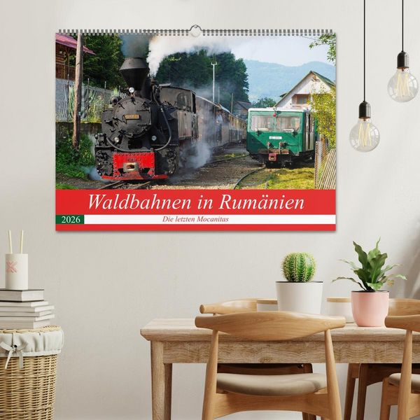Produktbild: Waldbahnen in Rum&auml;nien - Die letzten Mocanitas (Wandkalender 2026 DIN A2 quer), CALVENDO Monatskalender