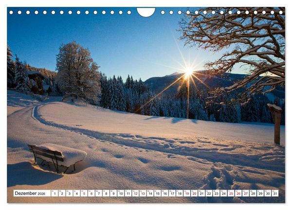 Produktbild: Kraftpl&auml;tze in den Bergen (Wandkalender 2026 DIN A4 quer), CALVENDO Monatskalender