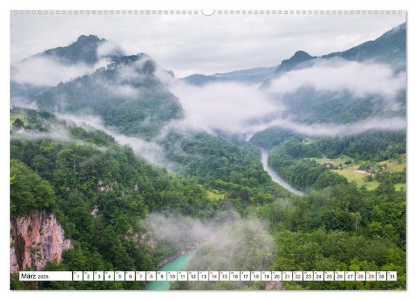 Produktbild: Montenegro - Das Land der schwarzen Berge (Wandkalender 2026 DIN A2 quer), CALVENDO Monatskalender