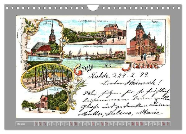 Produktbild: Gru&szlig; aus Itzehoe (Wandkalender 2026 DIN A4 quer), CALVENDO Monatskalender