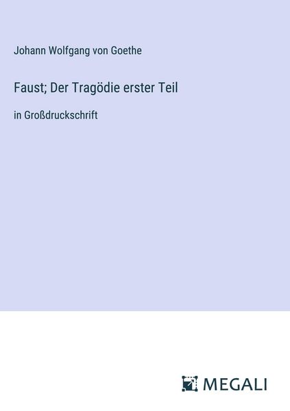 Produktbild: Faust; Der Trag&ouml;die erster Teil