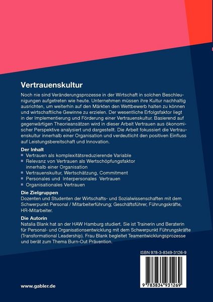 Produktbild: Vertrauenskultur