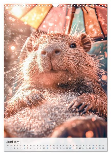 Produktbild: Capybara und Gem&uuml;tlichkeit (Wandkalender 2026 DIN A3 hoch), CALVENDO Monatskalender