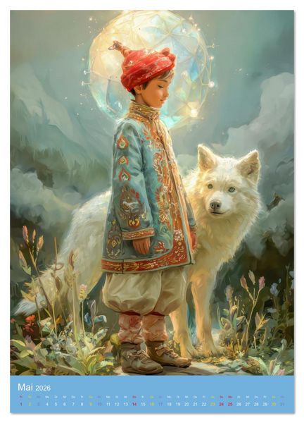 Produktbild: Norwegische indigene Folklorekleidung - Mensch und Tier (Wandkalender 2026 DIN A3 hoch), CALVENDO Monatskalender
