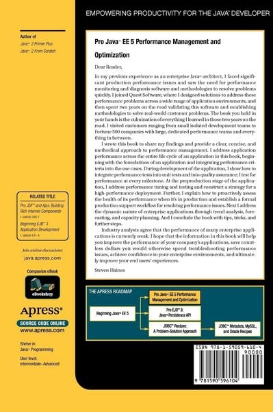 Produktbild: Pro Java EE 5 Performance Management and Optimization