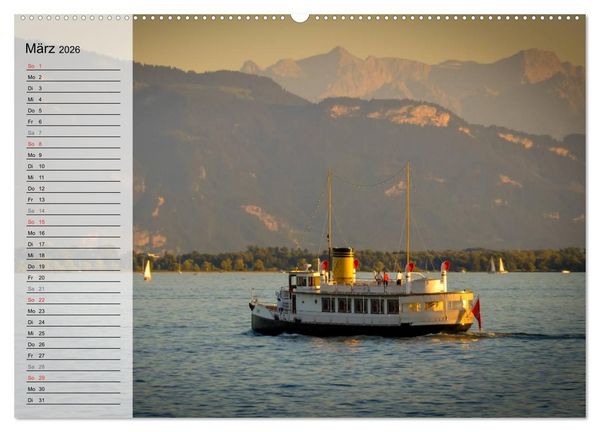 Produktbild: Unterwegs am Bodensee (hochwertiger Premium Wandkalender 2026 DIN A2 quer), Kunstdruck in Hochglanz