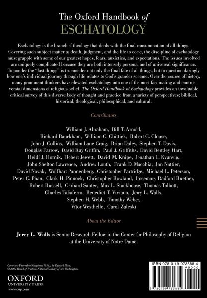 Produktbild: The Oxford Handbook of Eschatology