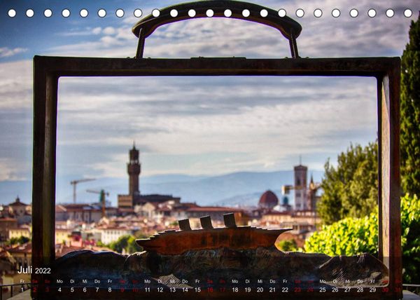 Produktbild: Florenz city view (Tischkalender 2022 DIN A5 quer)