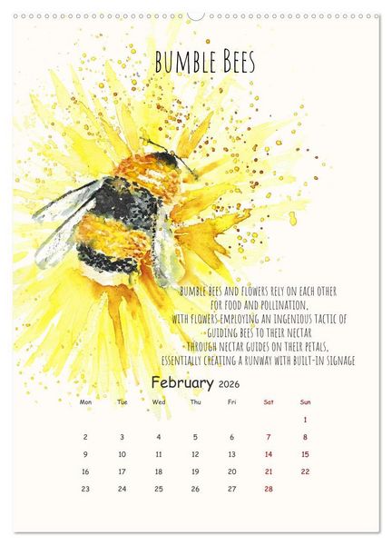 Produktbild: Symbiosis, the story of collaborations in nature (Wall Calendar 2026 DIN A2 portrait), CALVENDO 12 Month Wall Calendar