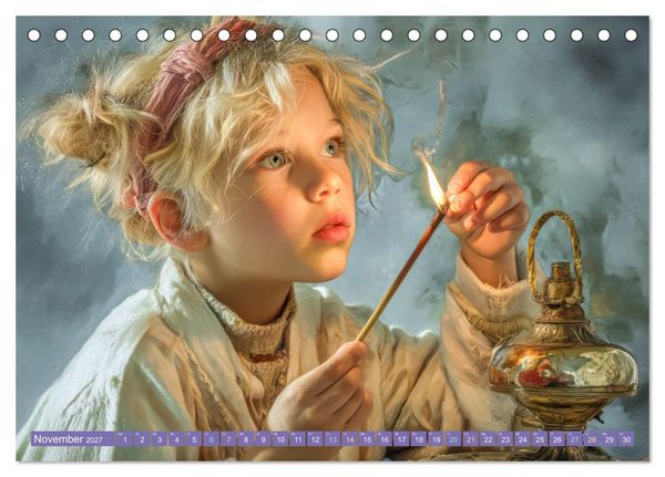 Produktbild: Faszination Licht - Durch Kinderaugen gesehen (Tischkalender 2027 DIN A5 quer), CALVENDO Monatskalender