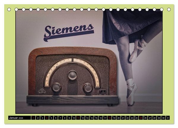 Produktbild: RADIO LEGENDEN (Tischkalender 2026 DIN A5 quer), CALVENDO Monatskalender