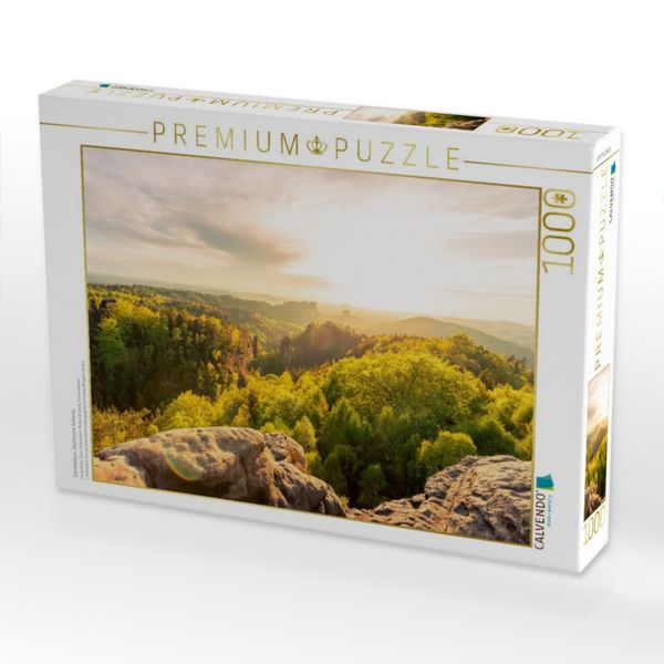 Produktbild: CALVENDO Puzzle Carolafelsen, S&auml;chsische Schweiz | 1000 Teile Lege-Gr&ouml;&szlig;e 64x48cm Foto-Puzzle f&uuml;r gl&uuml;ckliche Stunden
