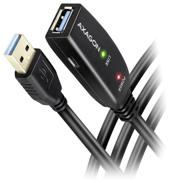 AXAGON USB-Kabel USB 3.2 Gen1 USB-A Buchse, USB-A Stecker 10m ADR-310