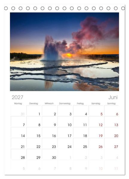Produktbild: Tischplaner 2027 - Wild, Wild Places (A5 Tischkalender zum Aufstellen) CALVENDO