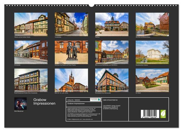 Produktbild: Grabow Impressionen (hochwertiger Premium Wandkalender 2026 DIN A2 quer), Kunstdruck in Hochglanz