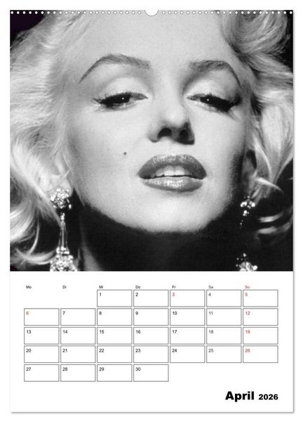 Produktbild: Marilyn Monroe. Weltstar und Sexsymbol (hochwertiger Premium Wandkalender 2026 DIN A2 hoch), Kunstdruck in Hochglanz
