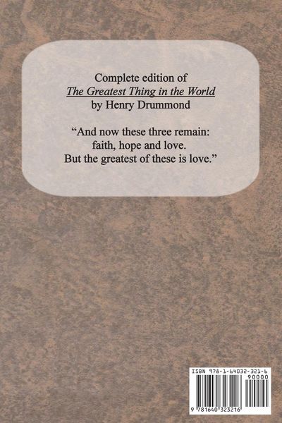 Produktbild: The Greatest Thing in the World