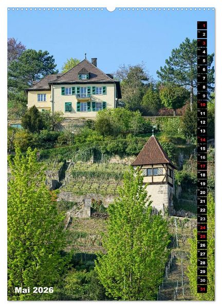 Produktbild: Esslingen in Hochform (hochwertiger Premium Wandkalender 2026 DIN A2 hoch), Kunstdruck in Hochglanz