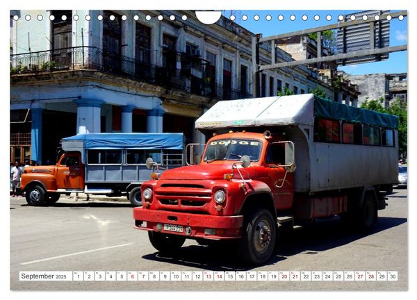 Produktbild: LKW Veteranen - Oldtimer der Marke Dodge in Kuba (Wandkalender 2025 DIN A4 quer), CALVENDO Monatskalender