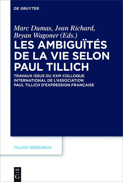 Produktbild: Les ambigu&iuml;t&eacute;s de la vie selon Paul Tillich