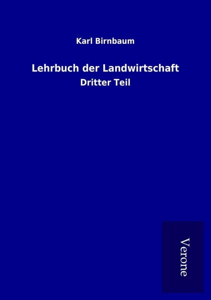 Produktbild: Lehrbuch der Landwirtschaft