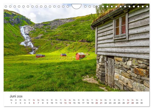 Produktbild: Wasserf&auml;lle in Norwegen (Wandkalender 2026 DIN A4 quer), CALVENDO Monatskalender