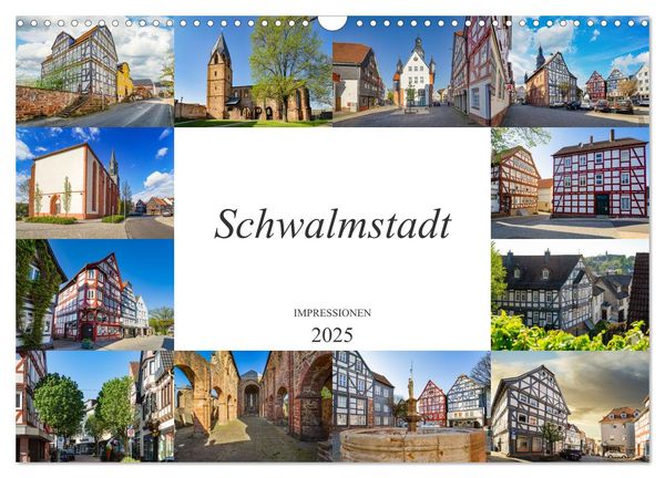 Schwalmstadt Impressionen (Wandkalender 2025 DIN A3 quer), CALVENDO Monatskalender