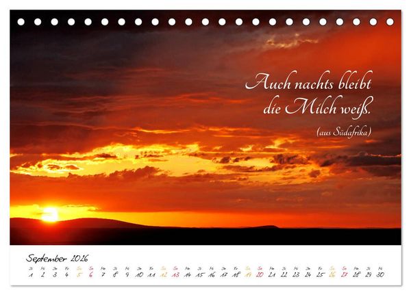 Produktbild: AFRIKA - Kontinent der Poesie (Tischkalender 2026 DIN A5 quer), CALVENDO Monatskalender