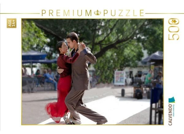 CALVENDO Puzzle Tangotänzer im Stadtteil San Telmo | 500 Teile Lege-Größe 48 × 36 cm Foto-Puzzle für Erwachsene
