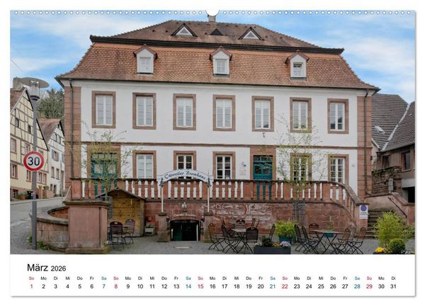 Produktbild: Ottweiler - Barockperle im Saarland (hochwertiger Premium Wandkalender 2026 DIN A2 quer), Kunstdruck in Hochglanz