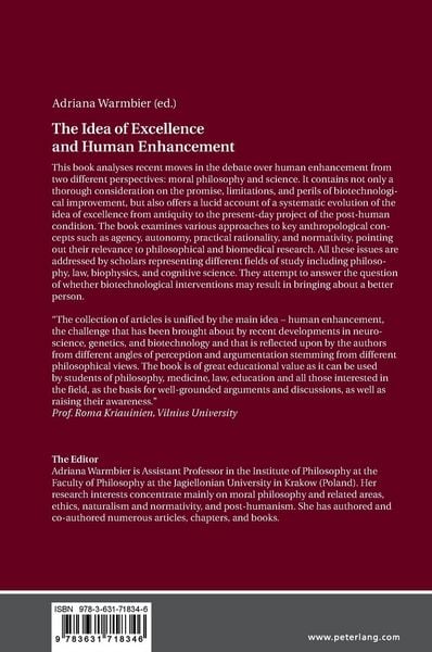 Produktbild: The Idea of Excellence and Human Enhancement