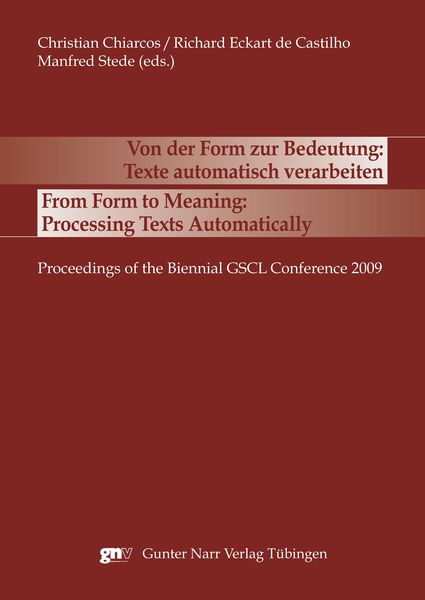 Produktbild: Von der Form zur Bedeutung: Texte automatisch verarbeiten