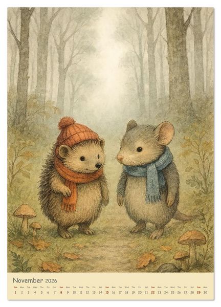 Produktbild: A year like a soft pillow - Animal moments of wellbeing (Wall Calendar 2026 DIN A4 portrait), CALVENDO 12 Month Wall Calendar