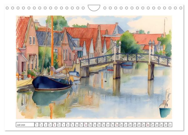 Produktbild: Zauberhafte Motive rund um's Ijsselmeer (Wandkalender 2026 DIN A4 quer), CALVENDO Monatskalender