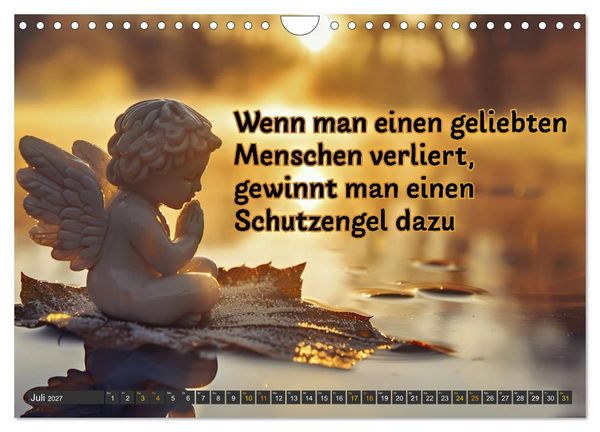 Produktbild: Trost - in stillen Momenten (Wandkalender 2027 DIN A4 quer), CALVENDO Monatskalender