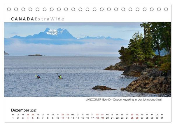 Produktbild: Vancouver Island Panoramabilder (Tischkalender 2027 DIN A5 quer), CALVENDO Monatskalender