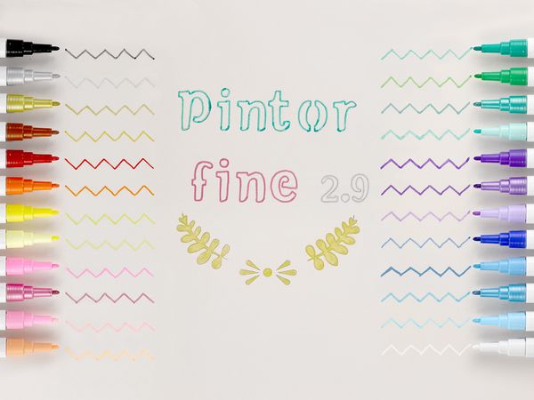 Produktbild: PILOT Marker Pintor FUN fein 6er Set