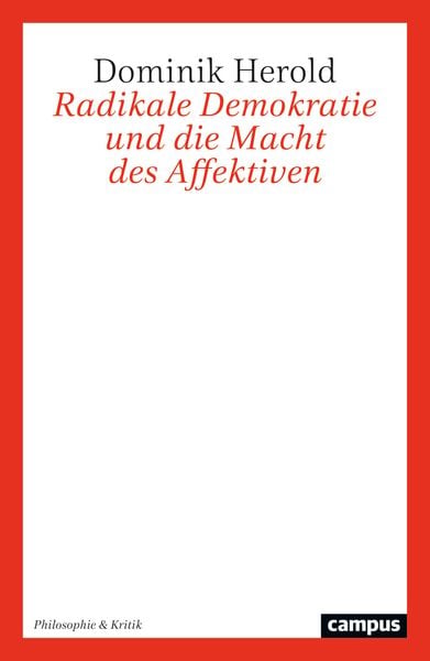 Produktbild: Radikale Demokratie und die Macht des Affektiven