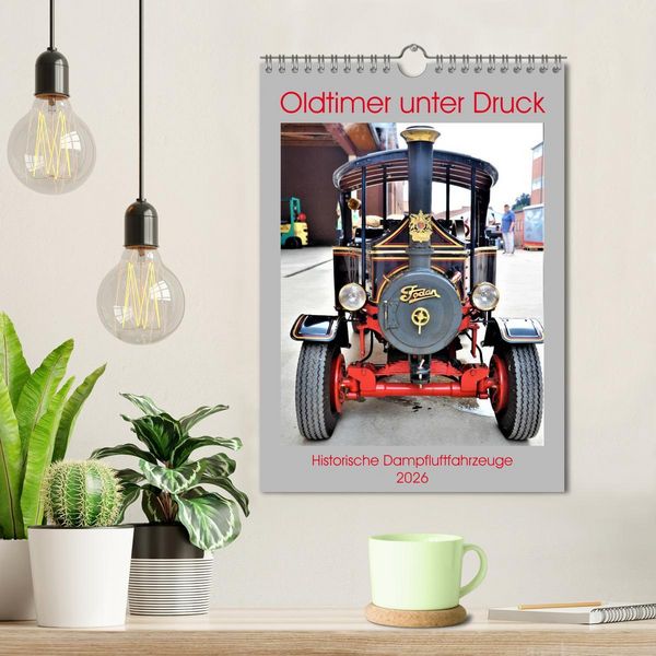 Produktbild: Oldtimer unter Dampf (Wandkalender 2026 DIN A4 hoch), CALVENDO Monatskalender