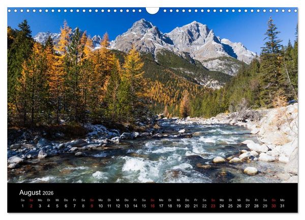 Produktbild: Momente der Sehnsucht: Schweizer Bergwelten (Wandkalender 2026 DIN A3 quer), CALVENDO Monatskalender