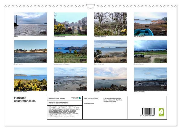 Produktbild: Horizons costarmoricains (Calendrier mural 2026 DIN A3 vertical), CALVENDO calendrier mensuel