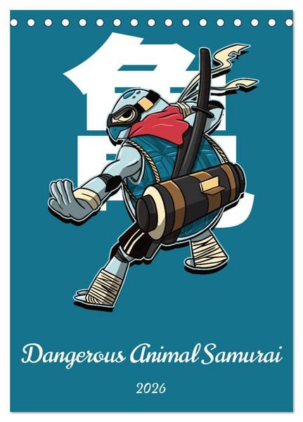Produktbild: Dangerous Animal Samurai (Desk Calendar 2026 DIN A5 portrait), CALVENDO 12 Month DeskCalendar