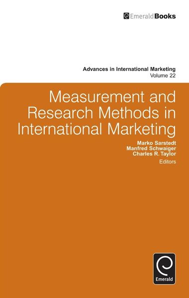 Produktbild: Measurement and Research Methods in International Marketing