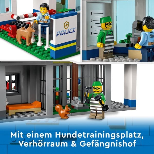 LEGO City 60316 Polizeistation mit Polizeiauto, Polizei-Spielzeug