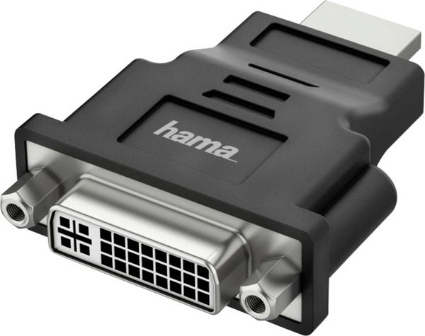 Hama 00200339 DVI / HDMI Adapter [1x UK-Stecker - 1x HDMI-Stecker] Schwarz