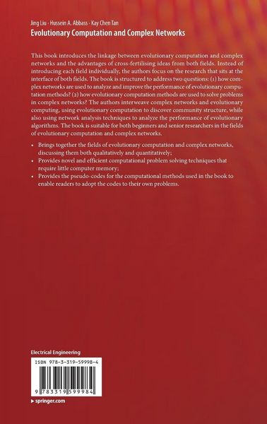 Produktbild: Evolutionary Computation and Complex Networks
