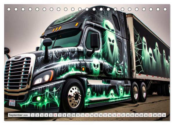 Produktbild: Faszination Truck: KI-Designs von Lack und Leistung (Tischkalender 2026 DIN A5 quer), CALVENDO Monatskalender