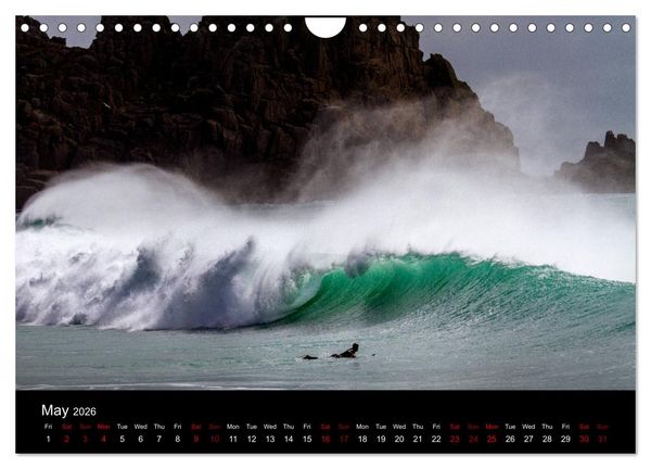 Produktbild: Cornish Surf and Storms (Wall Calendar 2026 DIN A4 landscape), CALVENDO 12 Month Wall Calendar