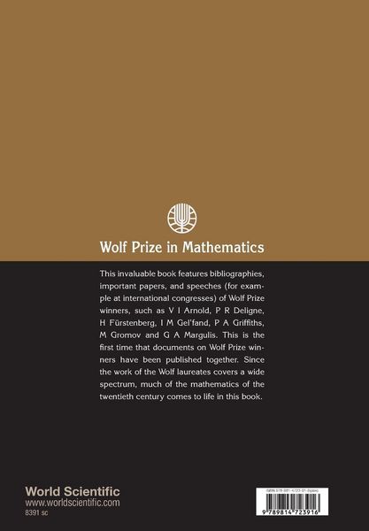 Produktbild: Wolf Prize in Mathematics, Volume 3